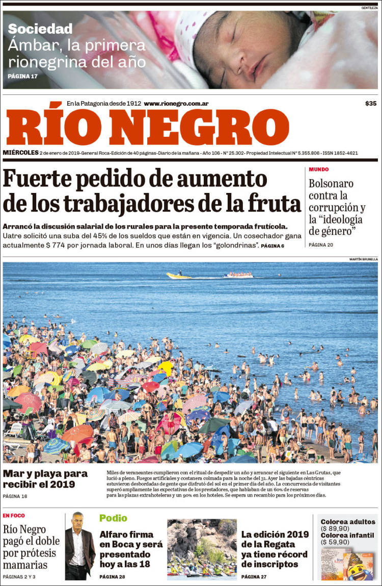 Portada de Rio Negro (Argentina)