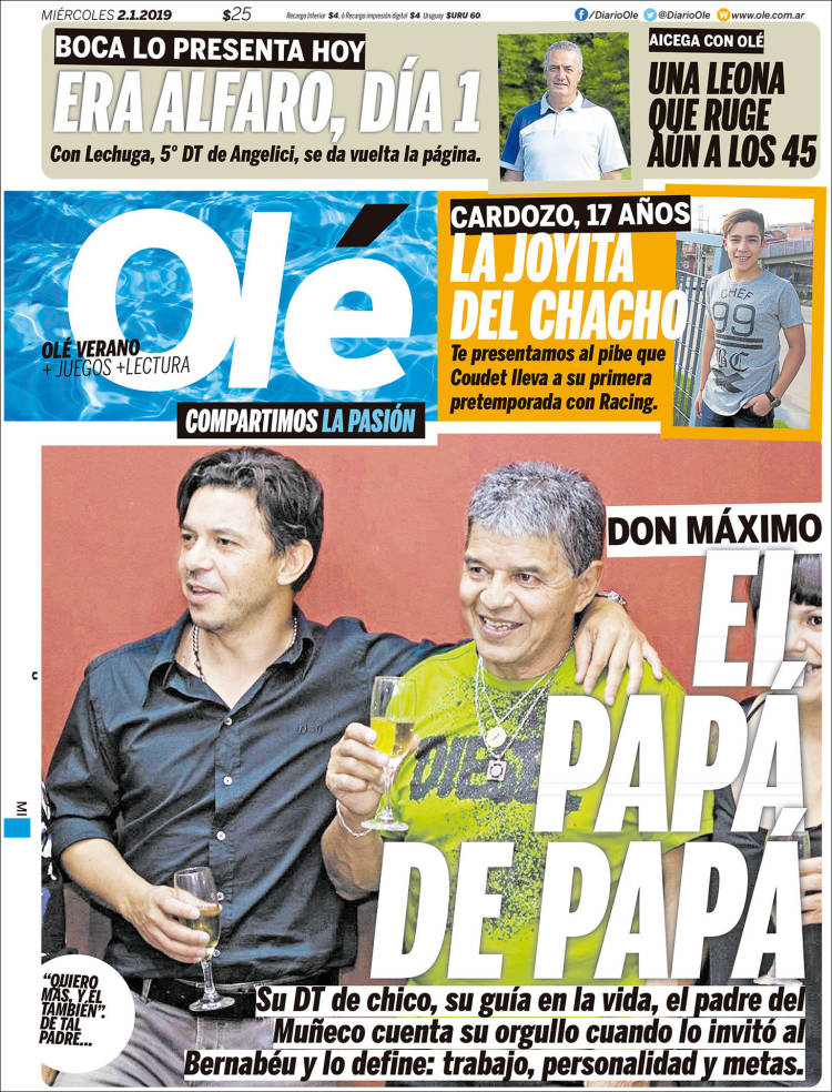 Portada de Olé (Argentina)