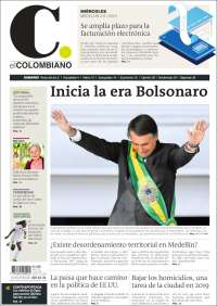 Portada de El Colombiano (Colombia)