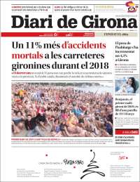 Portada de Diari de Girona (España)