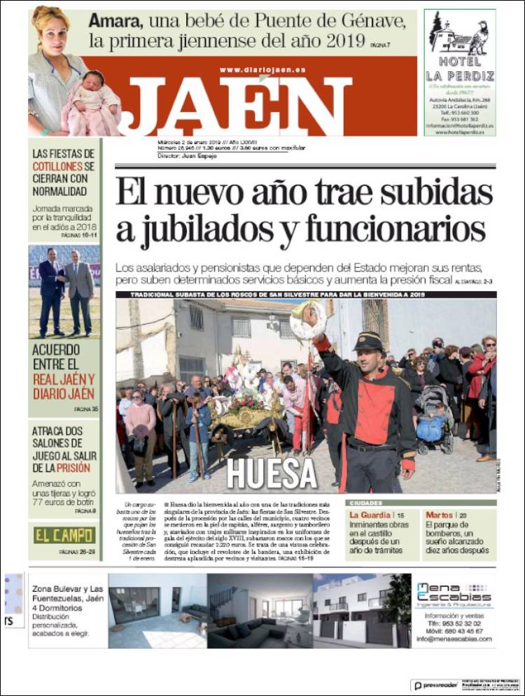 Portada de Diario Jaén (España)