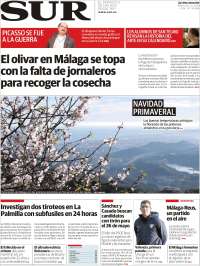 Portada de Diario el Sur (España)