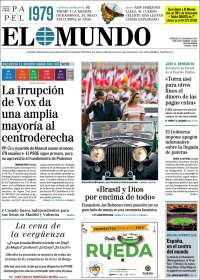 Portada de El Mundo (España)