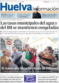 Portada de Huelva Información (España)