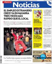 Portada de Noticias de Navarra (España)