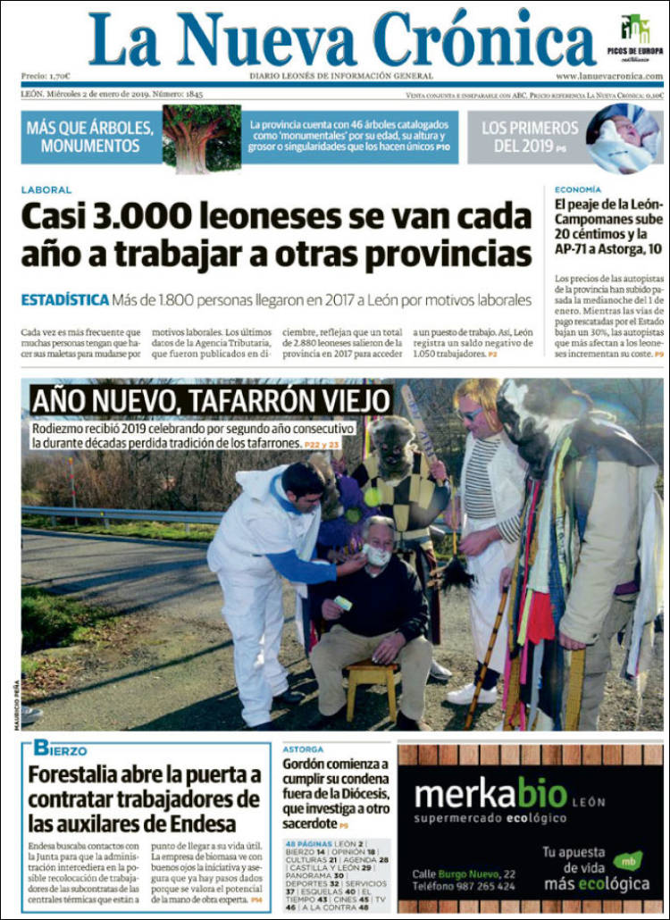 Portada de La Nueva Crónica (España)