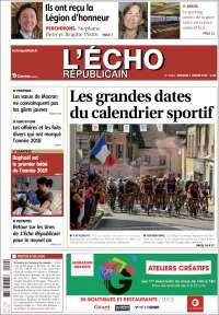 Portada de L'Echo Républicain (Francia)