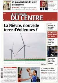 Portada de Le Journal du Centre (Francia)