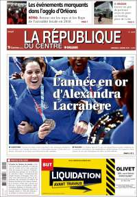 Portada de La République du Centre (Francia)