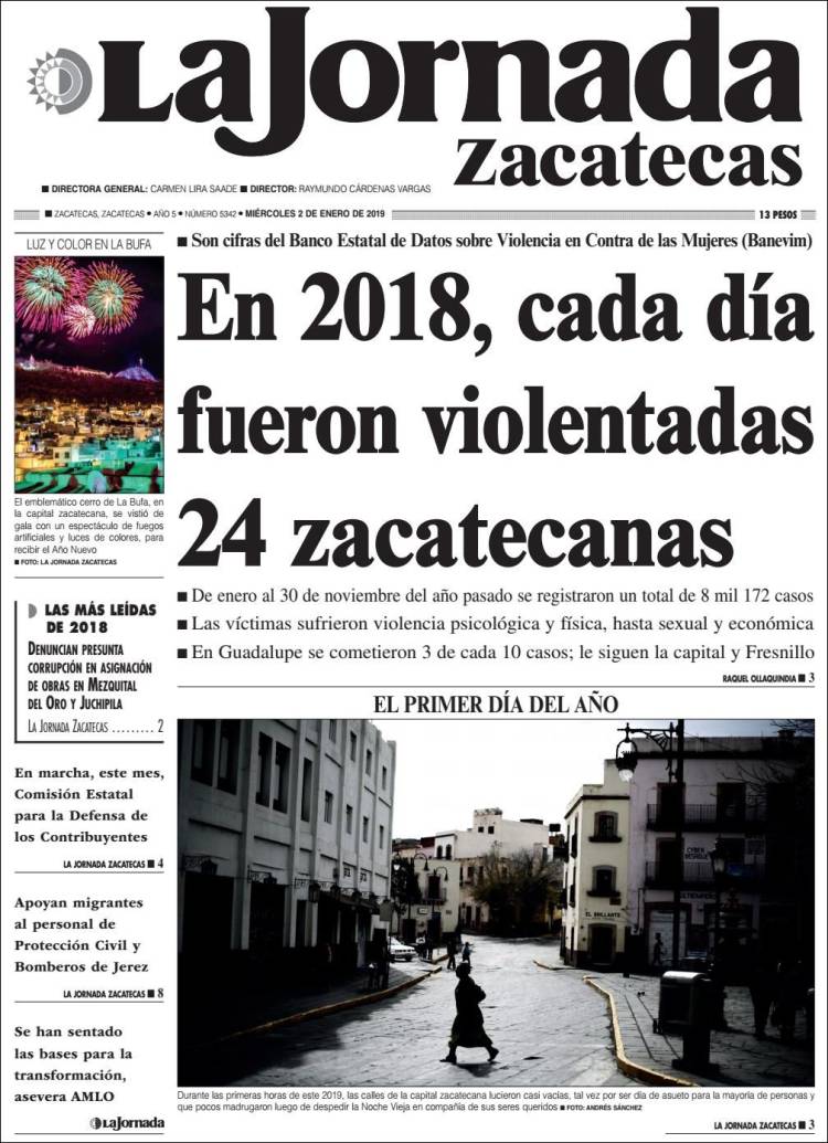 Portada de Jornada de Zacatecas (Mexico)