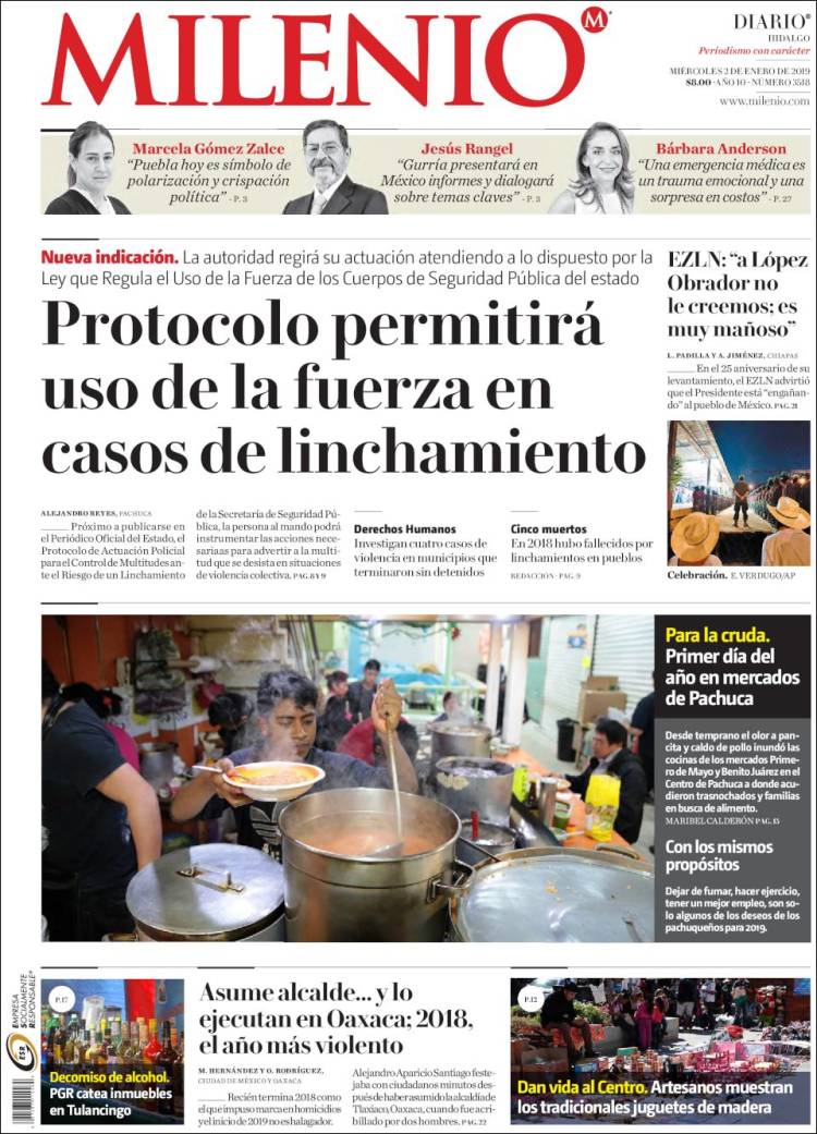 Portada de Milenio de Hidalgo (Mexico)