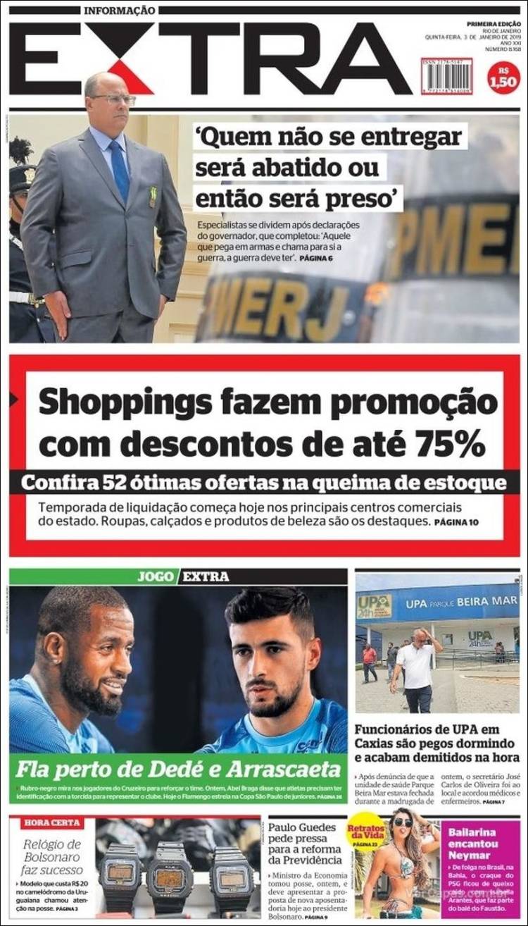 Portada de Extra (Brasil)