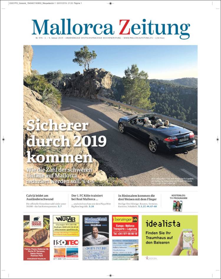 Portada de Mallorca Zeitung (España)