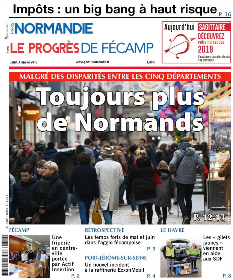 Portada de Progres de Fecamp (Francia)