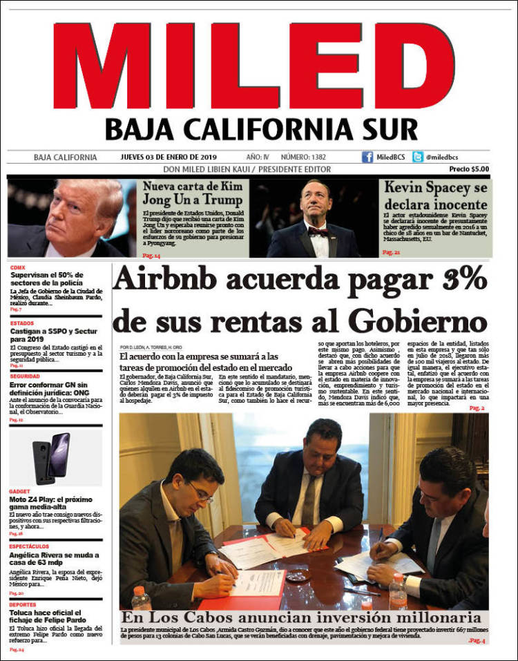 Portada de Miled - Baja California Sur (M&eacute;xico)