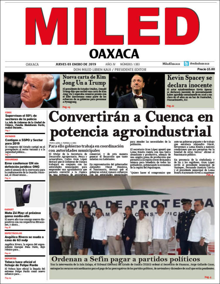 Portada de Miled - Oaxaca (México)