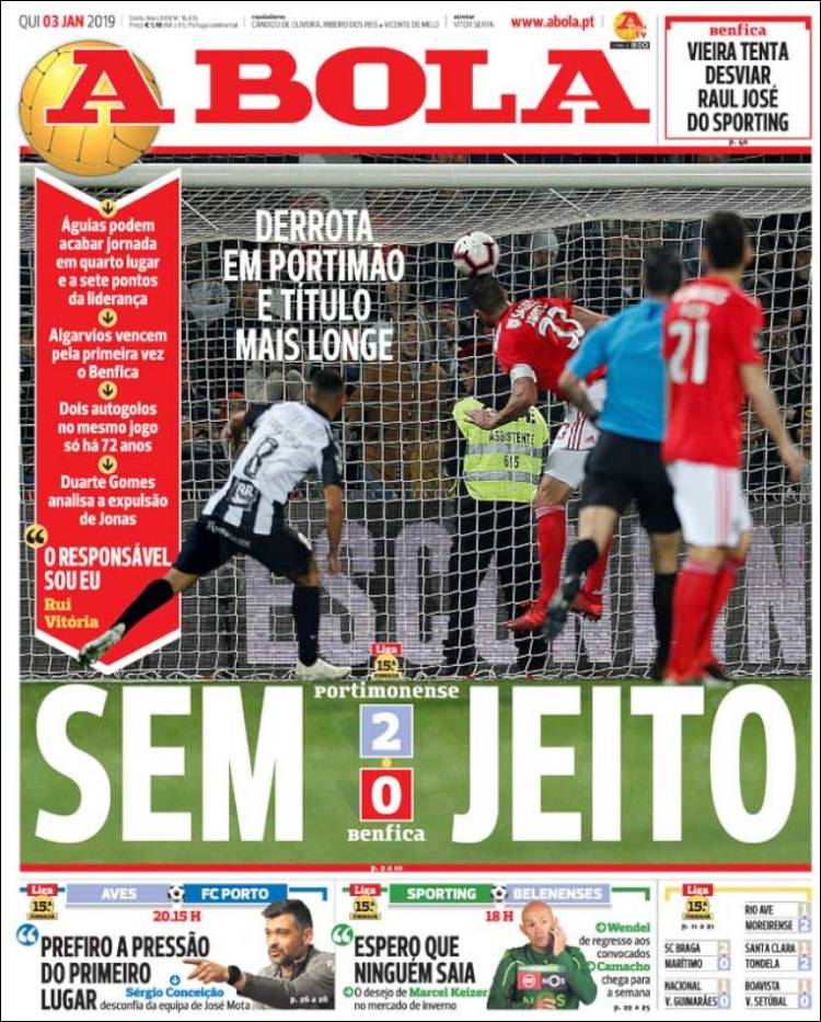 Portada de A Bola (Portugal)