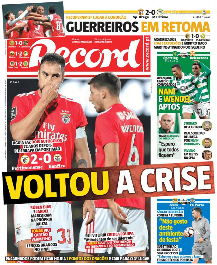 Portada de Record (Portugal)