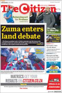 Portada de The Citizen (Sud&aacute;frica)