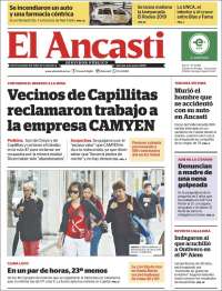 Portada de El Ancasti (Argentina)