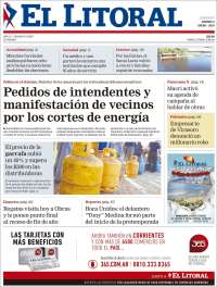 Portada de El Litoral Corrientes (Argentina)