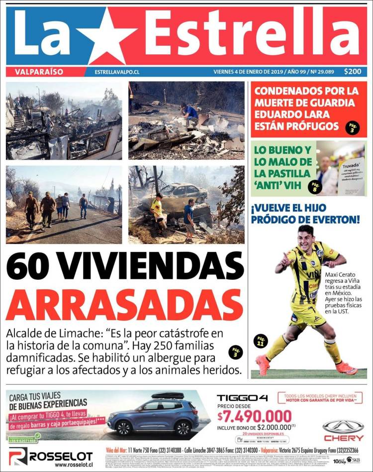 Portada de Estrella de Valparaiso (Chile)