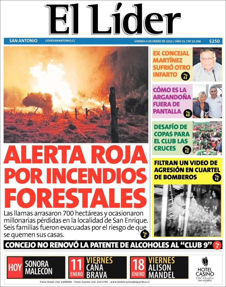 Portada de Lider de San Antonio (Chile)