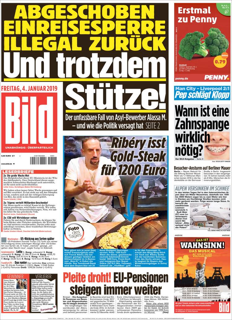 Portada de Bild (Alemania)