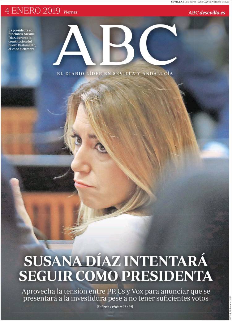 Portada de ABC - Sevilla (España)