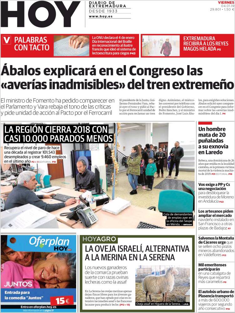 Portada de Hoy - Badajoz (España)