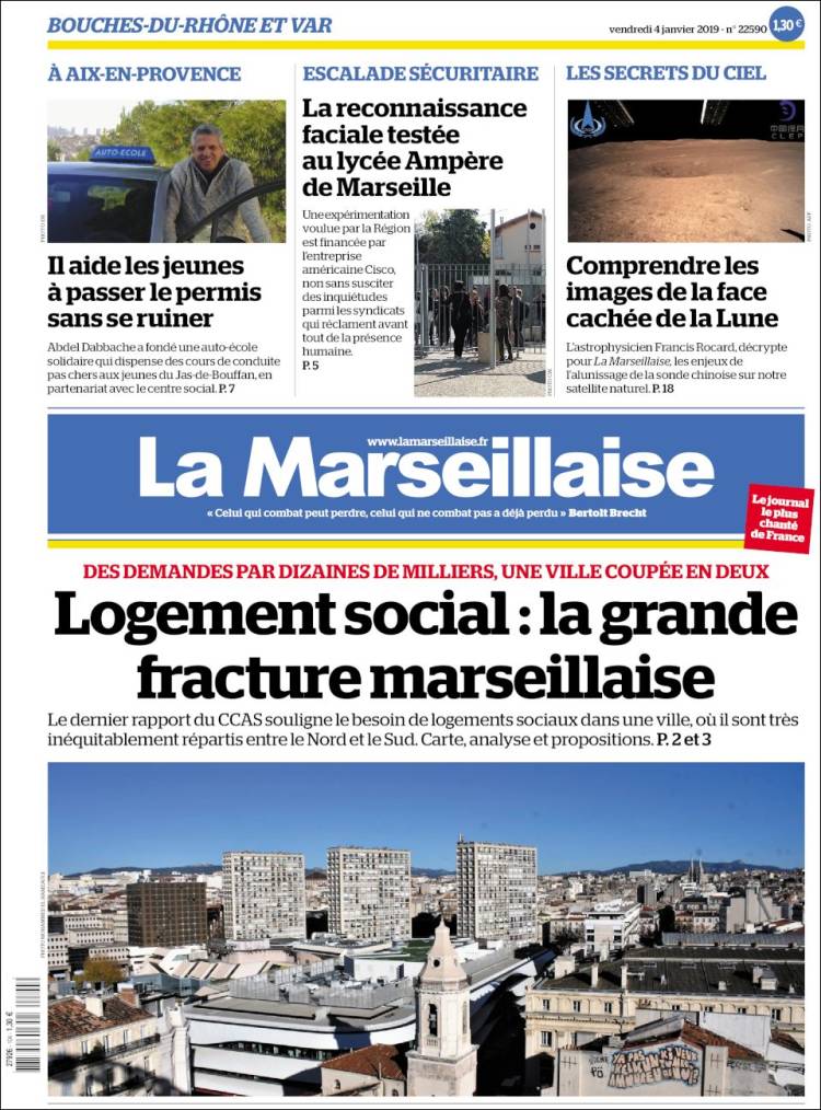Portada de La Marseillaise (Francia)
