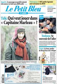 Portada de Le Petit Bleu (Francia)