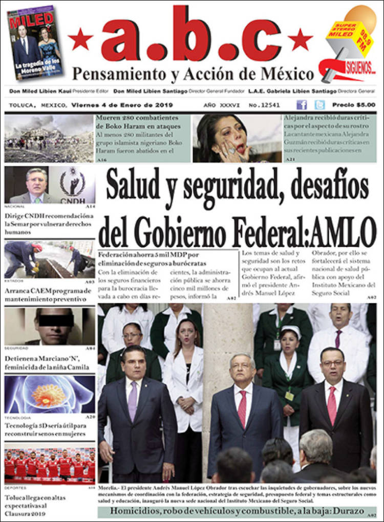 Portada de A.B.C.  (M&eacute;xico)