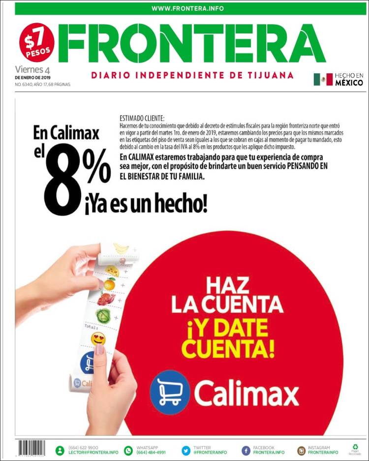 Portada de Frontera (M&eacute;xico)