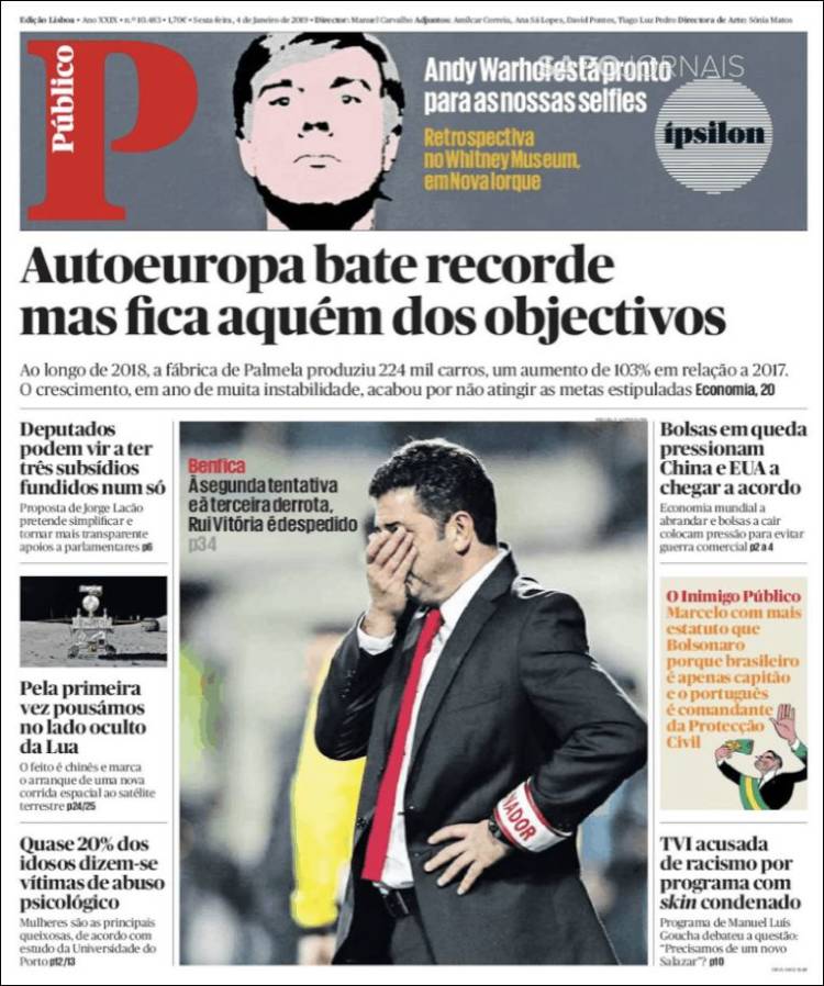 Portada de Público (Portugal)