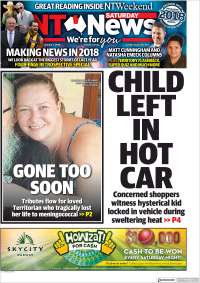 Portada de Northern Territory News (Australia)