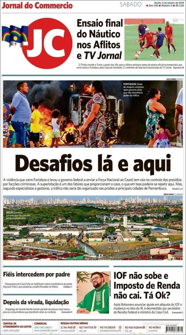Portada de Jornal do Comércio (Brasil)
