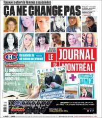 Portada de Le Journal de Montréal (Canada)