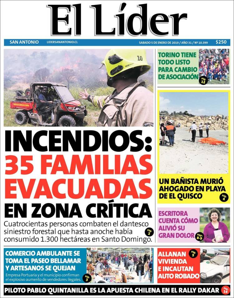 Portada de Lider de San Antonio (Chile)