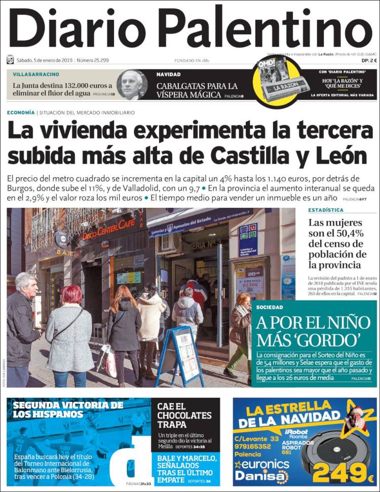 Portada de Diario Palentino (Espa&ntilde;a)