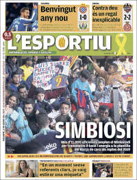 Portada de L'Esportiu (Espa&ntilde;a)