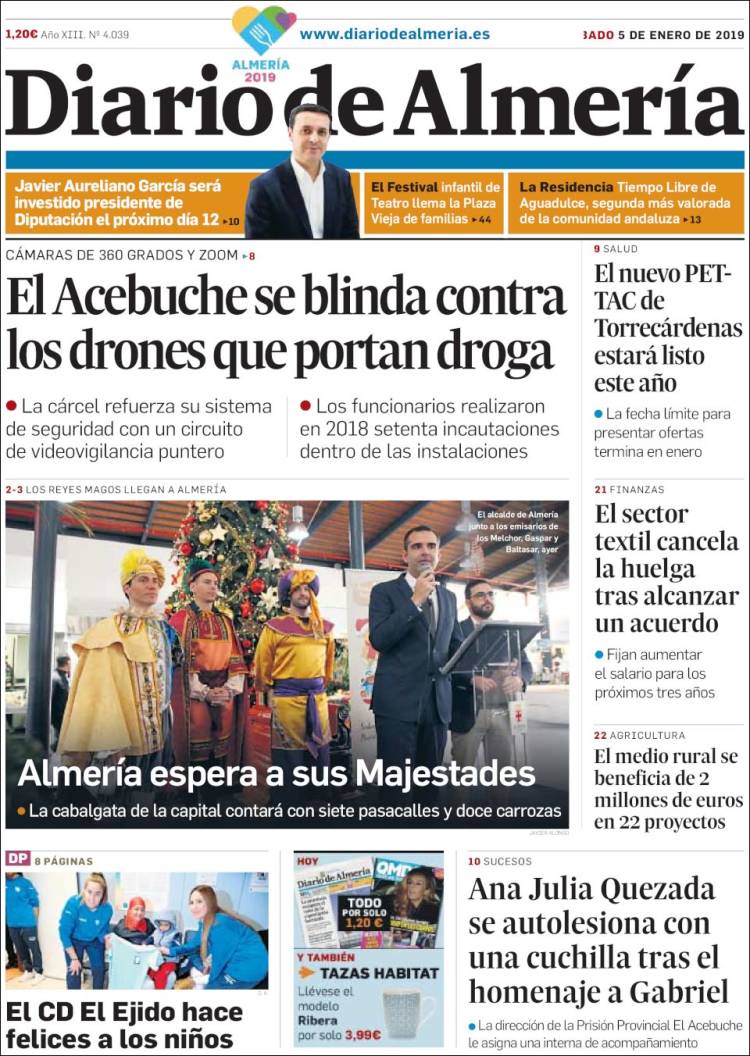 Portada de Diario de Almería (Espa&ntilde;a)
