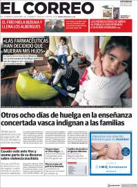 Portada de El Correo - Guipuzcoa (Espa&ntilde;a)