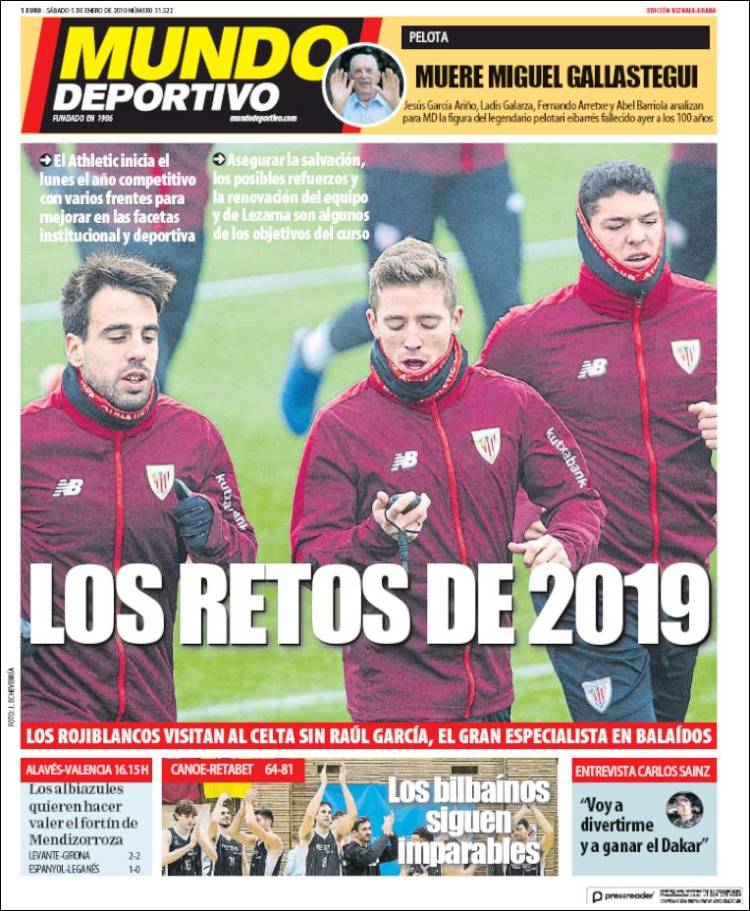 Portada de Mundo Deportivo Bizkaia (Espa&ntilde;a)
