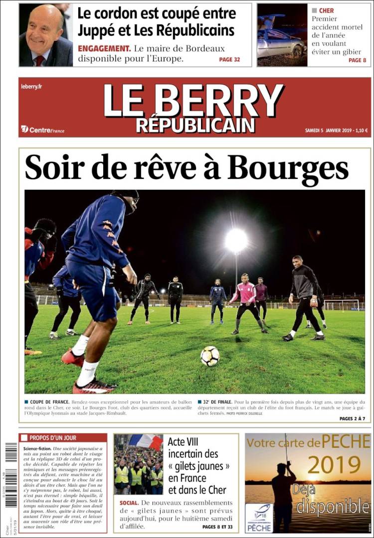 Portada de Berry Republicain (Francia)