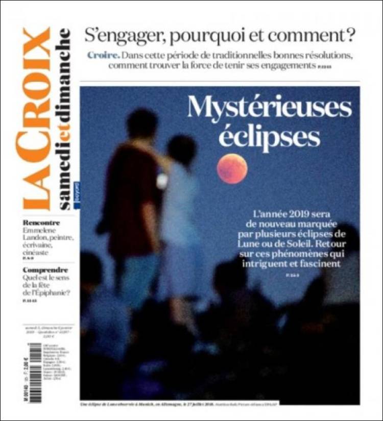 Portada de La Croix (Francia)