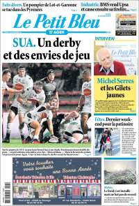 Portada de Le Petit Bleu (Francia)