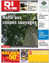 Portada de Le Republicain Lorrain (Francia)