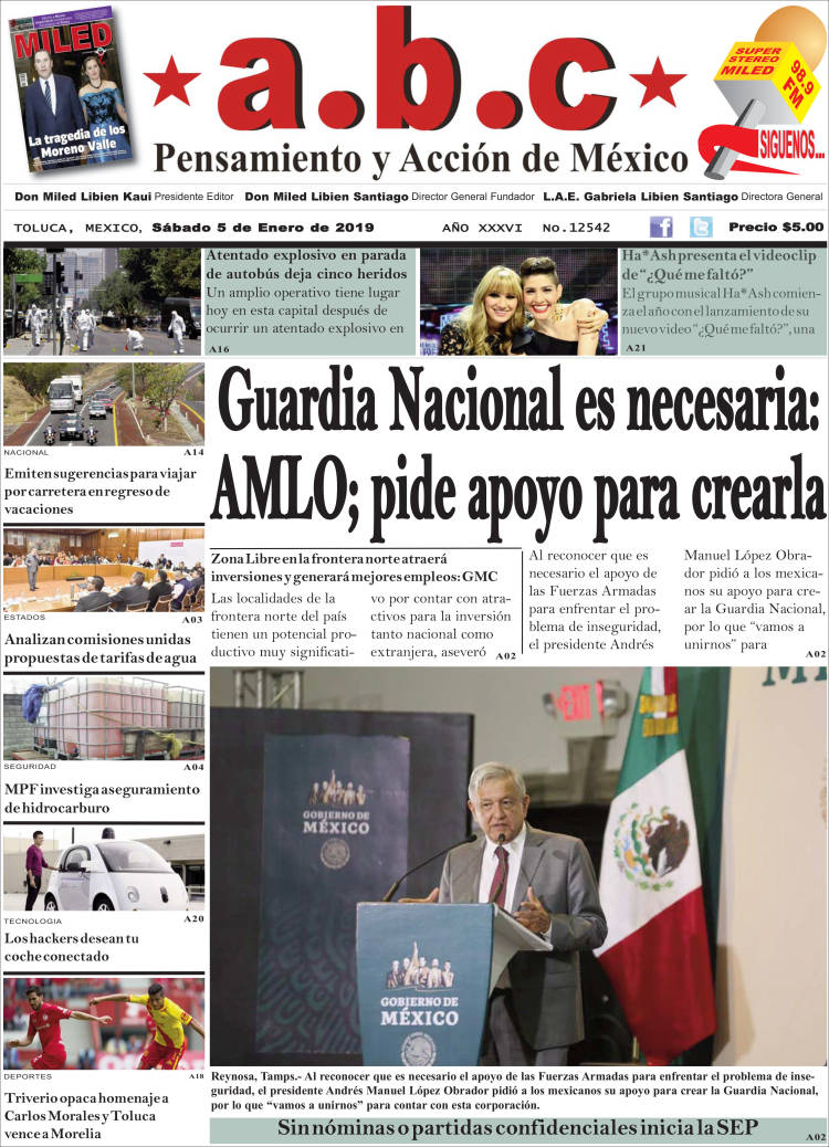 Portada de A.B.C.  (México)