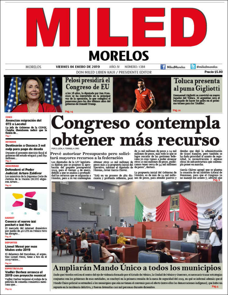 Portada de Miled - Morelos (México)